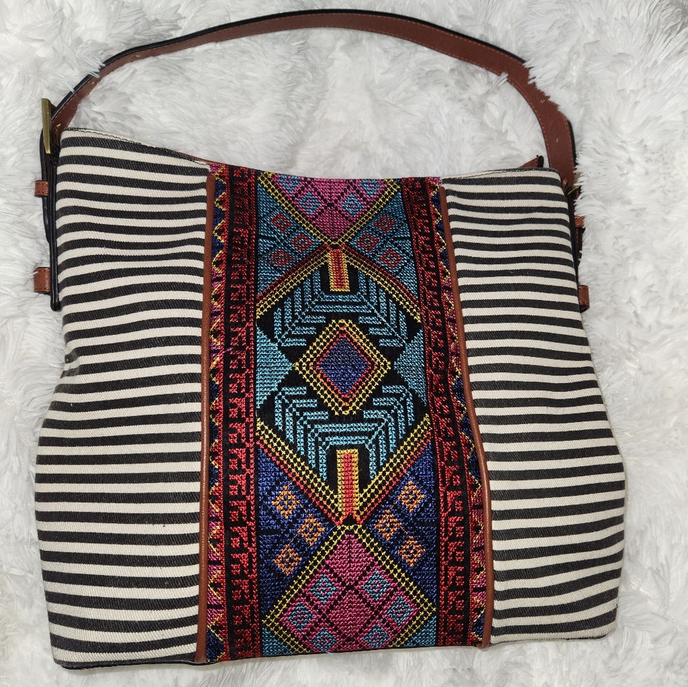 Tribal Embroidered Tote